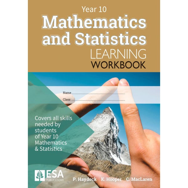 Year 10 Math Methods Year 10 Mathematics and Statistics Learning Workbook by Phyl Haydock ...