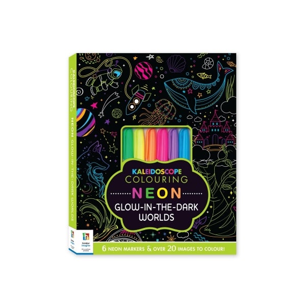 Kaleidoscope Neon Kit Glow in the Dark Colouring Kit -
