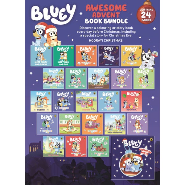 Bluey Advent Calendar Book Collection Includes 24 story and activity