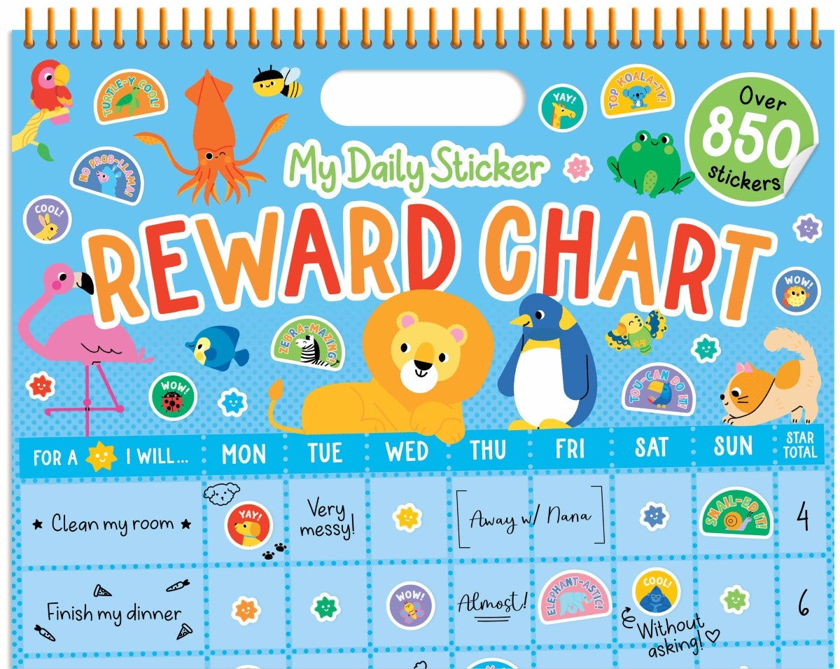 My Daily Sticker Reward Chart: Animals by Blue Duck Books | Paper Plus